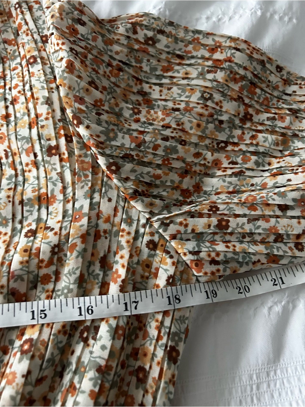 Sezane Floral Pleated Midi 'Tal' Dress in Size FR40/US8 - Picture 10 of 10